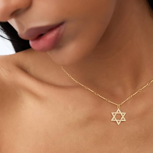 Kyerlyn Dainty Necklaces for Women Hollow Heart Necklace/David Star Lover Pendant Sun Tag Necklace Women Jewelry Girls Gift3