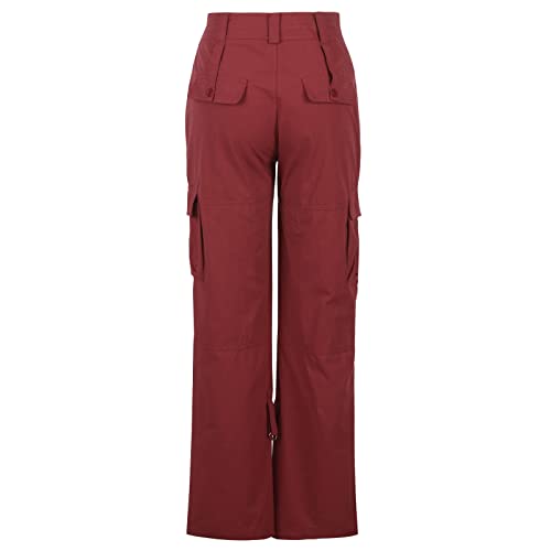 Parachute Pants for Women Tactical Cargo Hiking Pants Teen Girls Trendy Y2k Low Waist Pockets Loose Baggy Sweatpants4