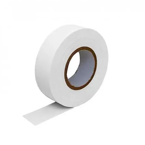 VoltShine Cinta aislante PVC, 0,13 x 17 x 10 m, blanca - Ideal para aislar eléctricamente y proteger conexiones y cables.