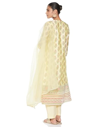 Image of Amazon Brand - Myx Women's Kurta Pant Set with Dupatta| Salwar Suit (Available in Plus Sizes)