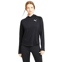 PUMA Women's Active Hoodie, Black, M