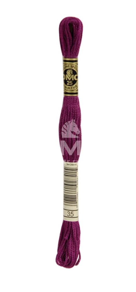 DMC 117MC-0035 Embroidery Floss Cotton 0035 Pink/Purple 8 Metres