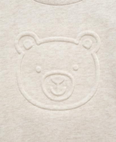 Little Me Simply Essential Solids Organic Cotton Blend Baby Boys' Fleece Sweatshirt and Pant Set, 12 Months to 4 Toddler4