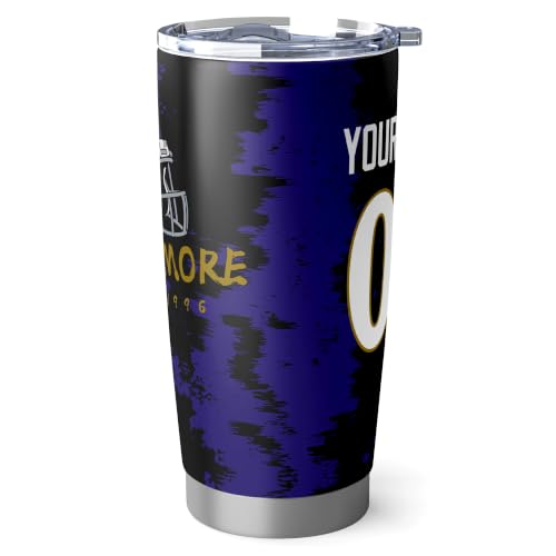 Image of ANTKING Baltimore Tumbler 20oz Travel Mug Custom Number Name Gifts