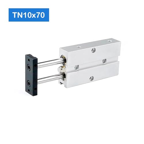 Cilindro compacto TN10x70-S de doble acción con guiado preciso de vástago doble 3