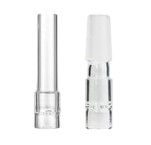 BMTick (2 Arten) Glas-Wassersprudler mit kurzem 70-mm-Stiel für Arizer Solo Air Max (verbessert) (Glas)