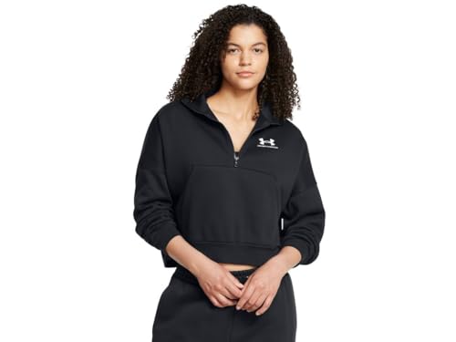 Under Armour Womens UA Icon Fleece Oversized Half Zip Sweatshirt