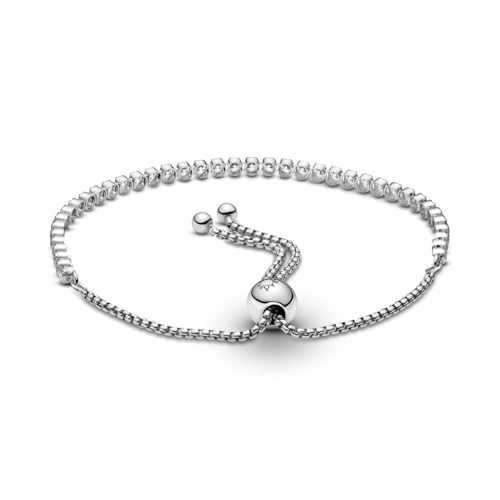 PANDORA Timeless Sparkling Slider Tennis Bracelet - Jewelry for Women - Includes Gift Box3