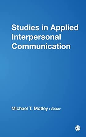 Studies in Applied Interpersonal Communication book cover