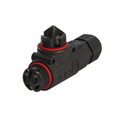 Conector impermeable de tres vías IP68 tipo T para cable de crimpado LED 3