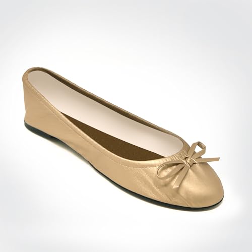 Image of Foldable Flats for Women, Comfortable Ballet Shoes for Weddings & Travel