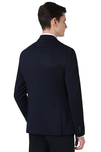 Image of Peter England Textured Knit Single-Breasted Blazers