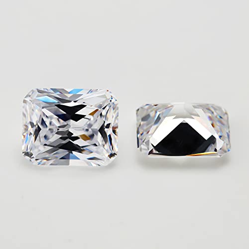 JIANGYUANGEMS 1 Set 18 Different Shape Loose CZ Stone 5A White Cubic Zircoia Synthetic Gemstone for Jewelry Making