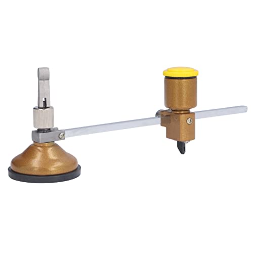 Taglierina Circolare per Vetro, Taglierina a Ventosa Regolabile per il Taglio del Vetro con Ventosa e Impugnatura a Manopola Rotonda(400MM)