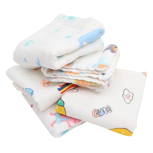 HOMSFOU 15 Uds Toallas De Baño para Bebé Toallita para Bebé Toalla para Bebé Toalla De Piel Suave Toalla De Mano De Algodón para Bebé Toalla para Lavar La Cara para Niños Toallas