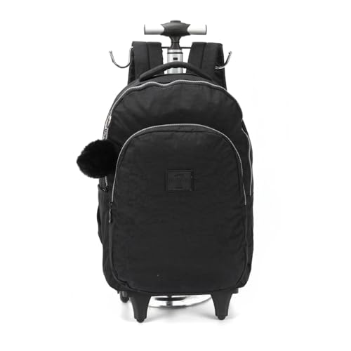 Mochila Com Rodinha Up4You Crinkle G Preta 107140