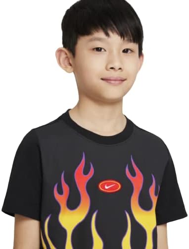 NIKE / AMERICANA BLACK FLAMES B.B SHIRT