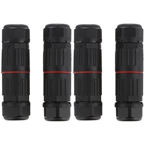 ULTECHNOVO 4pcs Electrical Wire Connectors for Cable Splice Outdoor Cable Connector Screw Terminals Reliable Wire Splice for Outside Use