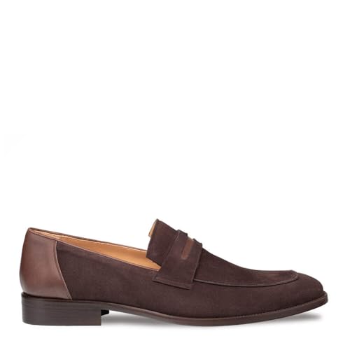 Mezlan - Galeno Suede - Men's Elegant Penny Loafer in Soft Suede Leather
