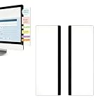 HICHOR Monitor Memo Board 2 Pack Acrylic Computer Side Panel Sticky Note Holder, Clear Screen Message Boards for Office Desk, Monitor Notes Organizer for Reminders, to-Do Lists & Workspace Planning