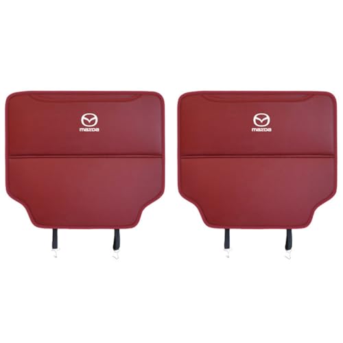 NUNETH 2 Pezzi Copri Schienale Auto per Mazda CX30, Protezione Sedile Auto Tappetini Impermeabile Protettori di Seggiolini Auto Posteriore, Protezione Sedile Auto,Redstyle