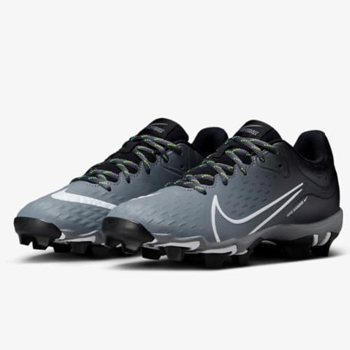 Image of Nike Hyperdiamond 4 Keystone Women's Softball Cleats (CZ5918-007, Black /White-Cool Grey-Volt)