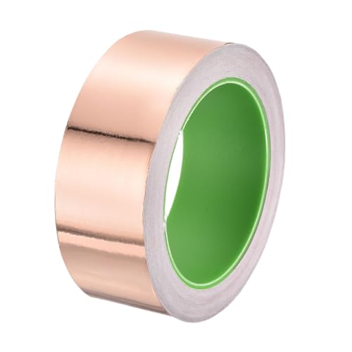 Image of PATIKIL Copper Foil Tape 1.57 inch x 66 Feet 0.05mm Thick Double Sided Conductive Adhesive EMI Shielding for Electronics, Circuits, Grounding