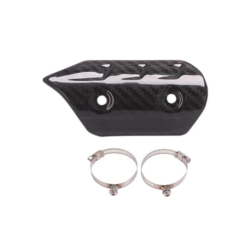 Bouclier thermique moto anti-brûlure en carbone pour protéger le passager et les bottes
