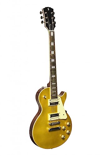 Stagg SEL-STD GOLD – Guitare électrique série Standard »L » – sunburst - Les Beatles, Paul McCartney, John Lennon, RIngo Starr, George Harrison Stagg SEL-STD GOLD - Guitare électrique série Standard ''L'' - sunburst
