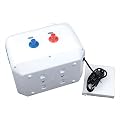 Instant Electric Hot Water Heater 10L 110V 1.5kW - Compact Mini-Tank Under Sink for Kitchen, RV, Home - Adjustable Temperature-White