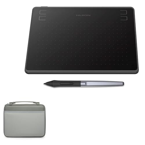 BoxWave Case Compatible with Huion HS64 - Hard Shell Briefcase, Slim Messenger Bag Briefcase Cover Side Pockets - Pewter