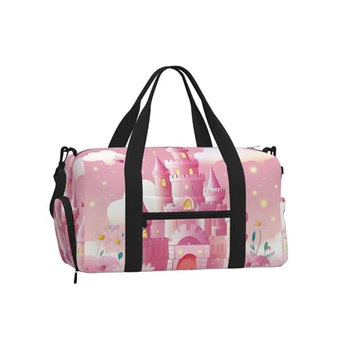 Sac de sport Mexpekil rose avec compartiment chaussures étanche