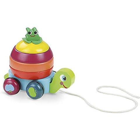Vilac Turtle Stacker Pull Toy for Kids Cover