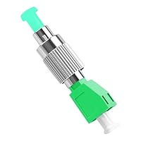 Ieron Glasfaseradapter FC-LC, Konvertierungsadapter FC-Stecker auf LC-Buchse, Glasfaser-Anschlusskupplung (grün)