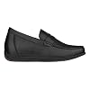 CALTO Men's Invisible Height Increasing Elevator Shoes - Black Premium Leather Slip-on Lightweight Casual Loafers - 2.4 Inches Taller - S1090 - Size 6 D(M) US