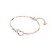 SWAROVSKI Women's Infinity Heart Bangle, White, Mixed metal finish
