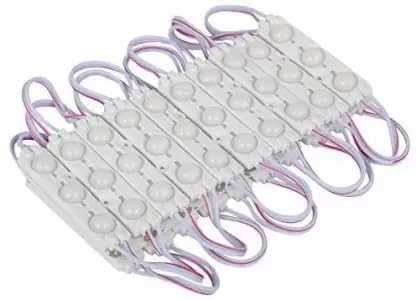 Image of StrawHat 3 LED Strips 12V Waterproof 5630 /5730 LED SMD Injection Module with Defuser Use for Decoration Room, Home, Bike, Car,Auto Rickshaw (Combo) (10, White)