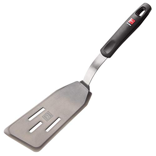 New Di Oro Designer Series Slotted Angled Fish Turner Spatula - Features 600F