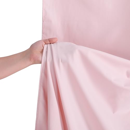 Image of Dusty Rose Polyester Backdrop Curtains: 20 ft x 8 ft Photography Backdrop Drapes - Baby Shower Birthday Party Decorations 4 Panels 5ft x 8ft