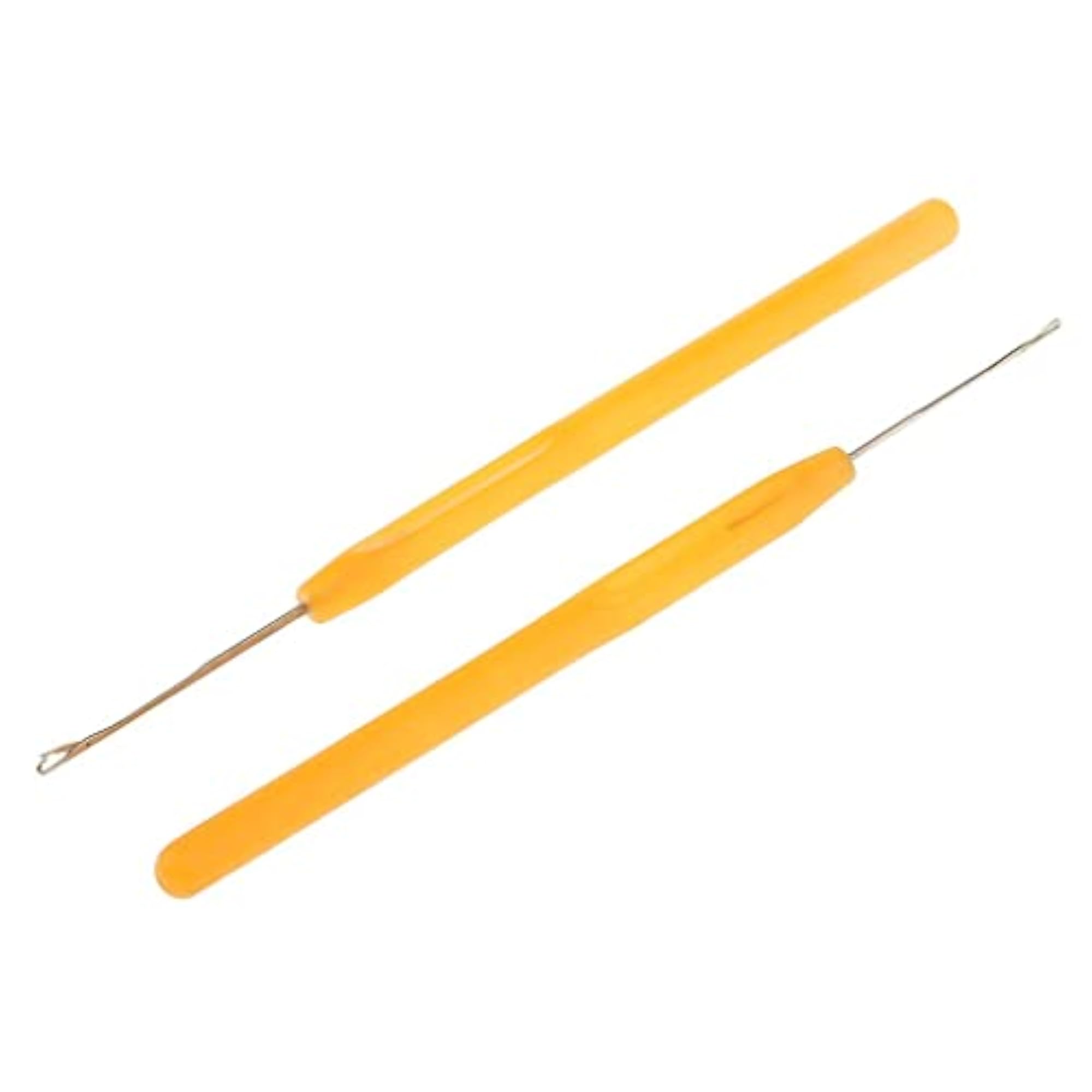 Pulling Hook Needle Tools for Micro Ring Hair Extensions, Yellow