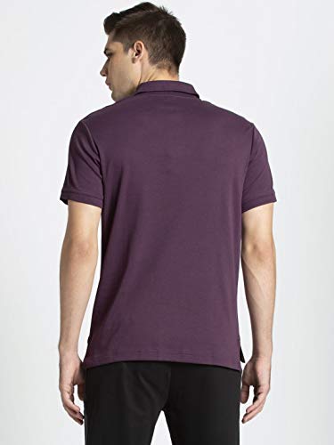 Image of Jockey Men Cotton Blend Solid Regular Fit Sport Polo T-Shirt