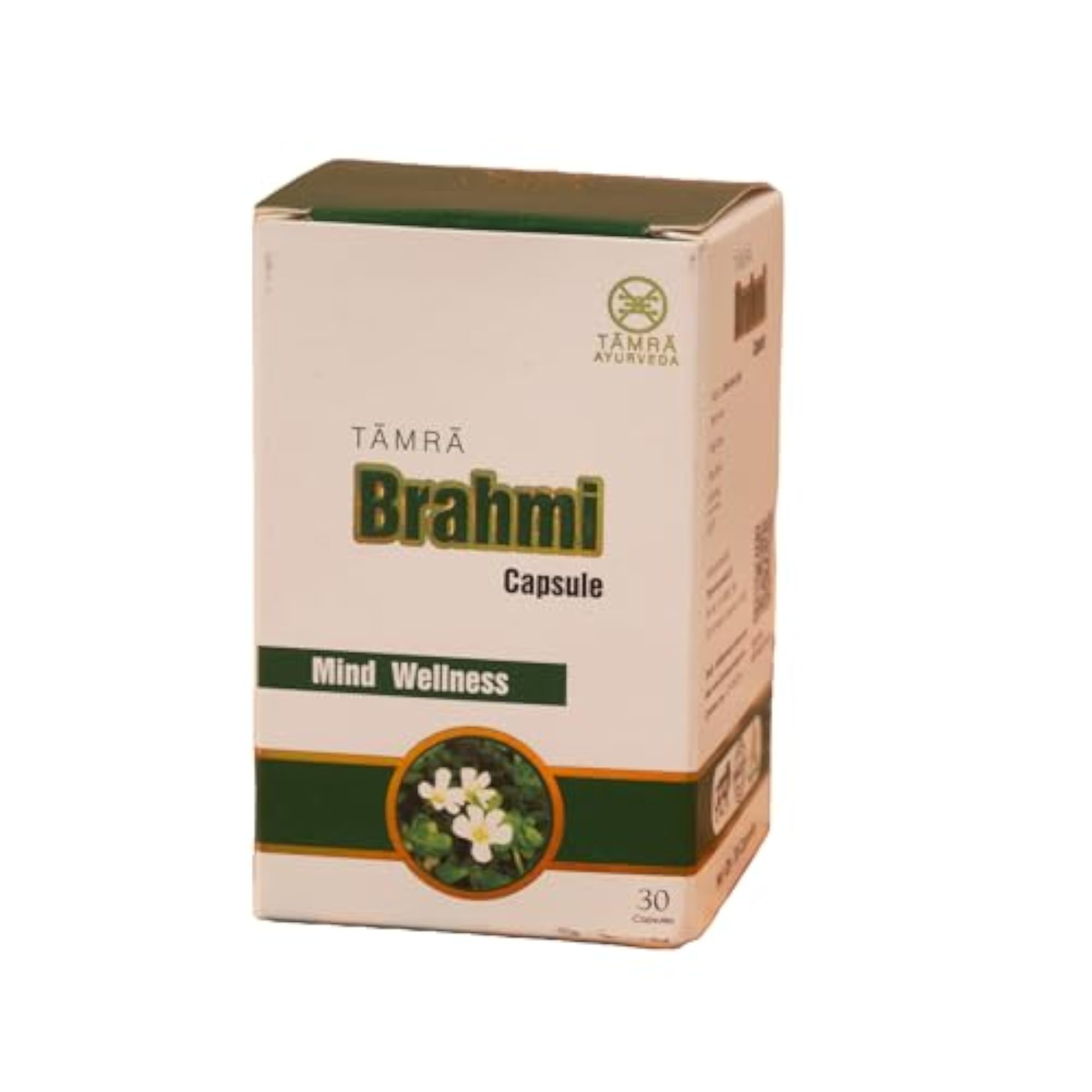 Tamra Ayurveda Brahmi Capsules 500mg, 30 Count