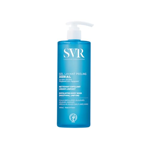 SVR XERAL gel limpiador exfoliante corporal AHA PHA para manchas oscuras y texturas