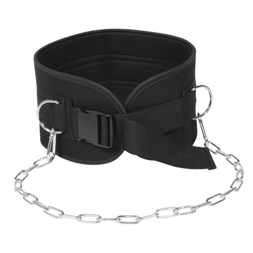 Ceinture de musculation avec chaîne Healvian ceinture de traction ajustable