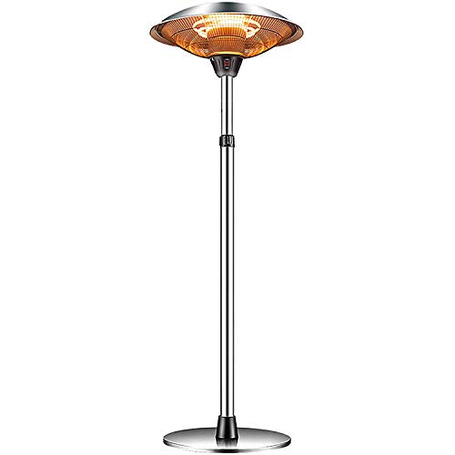 Terrassen Heizstrahler, Heizstrahler mit Aluminium Reflektor, Wärmelampe Terrassenheizstrahler, 3 Leistungsstufen Heizelemente, LED Power