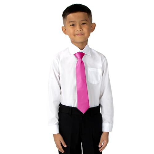 Spring Notion Boys' Satin Zipper Necktie3