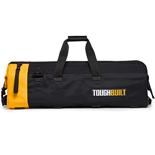ToughBuilt - 30" Massive Mouth Tool Bag - 65 Pockets & Loops, Padded Shoulder Strap, Heavy-duty Steel Reinforced Handles, Zipper Lock Large Wide Mouth Tool Storage/Organizer Box - (TB-60-30-UK) - Image 6