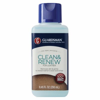 Guardsman 470800 Clean & Renew for Leather, 8.45 oz. - Quantity 12