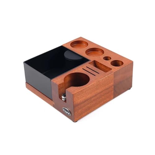 IKAPE 51/53/54mm Espresso Knock Box, Storage Station - Solid Natural
