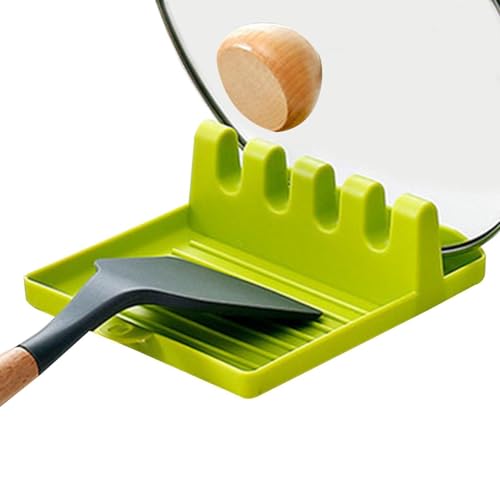 Spatula Holder for Stove Top Heat Resistant Pot Lid Holder - Utensil Rest Rack for Kitchen Countertop Use | Durable Heat Proof S